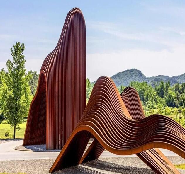 荔波锈钢板造型